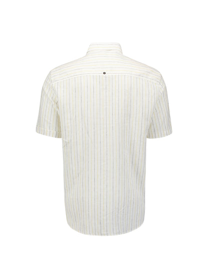 NXS Camisa Manga Corta de Lino Yellow