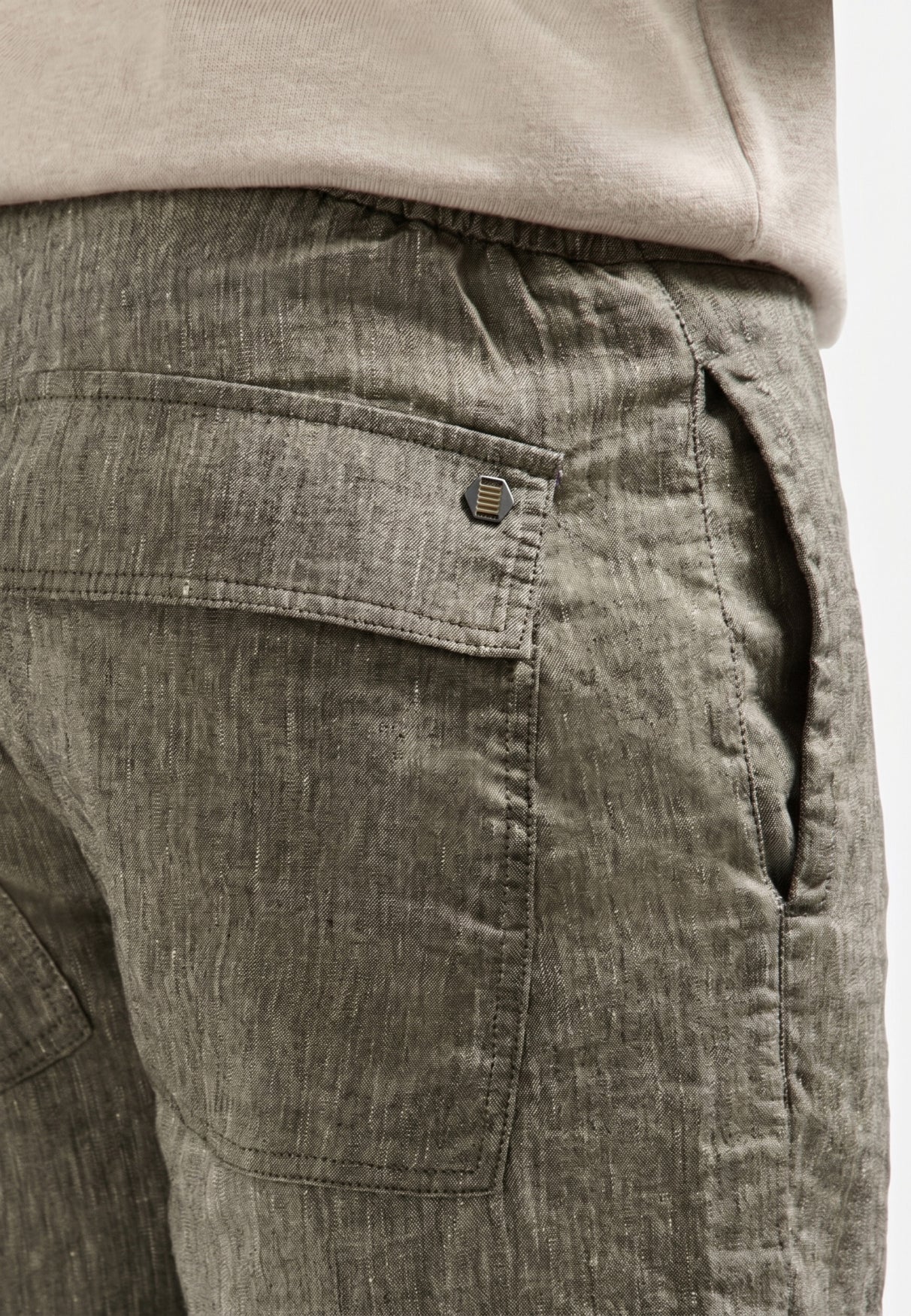 NXS Bermuda de Lino No Excess Taupe