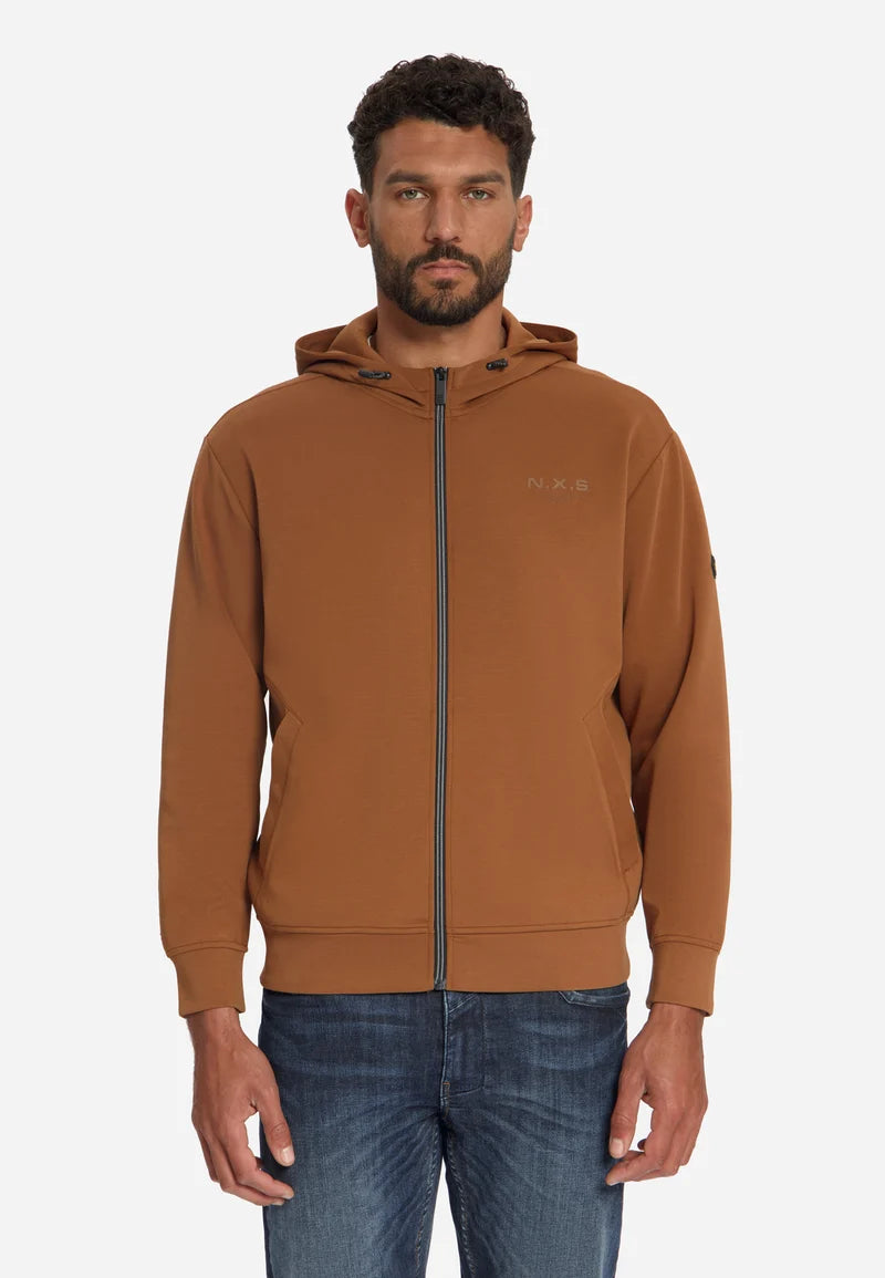 Sudadera Capucha Cremallera | Caramel — No Excess