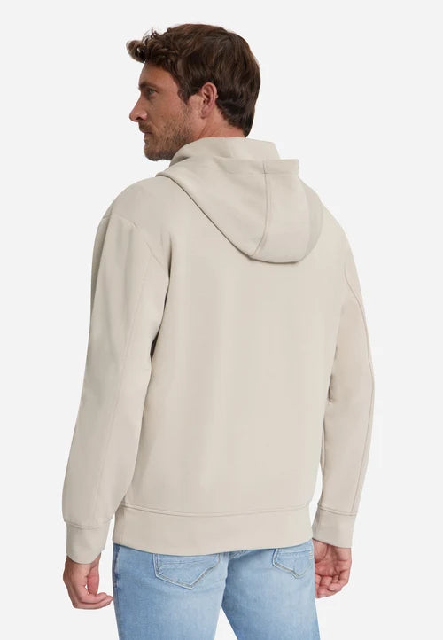 Sudadera Capucha Cremallera | Cement — No Excess