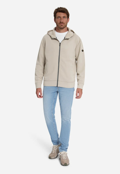 Sudadera Capucha Cremallera | Cement — No Excess
