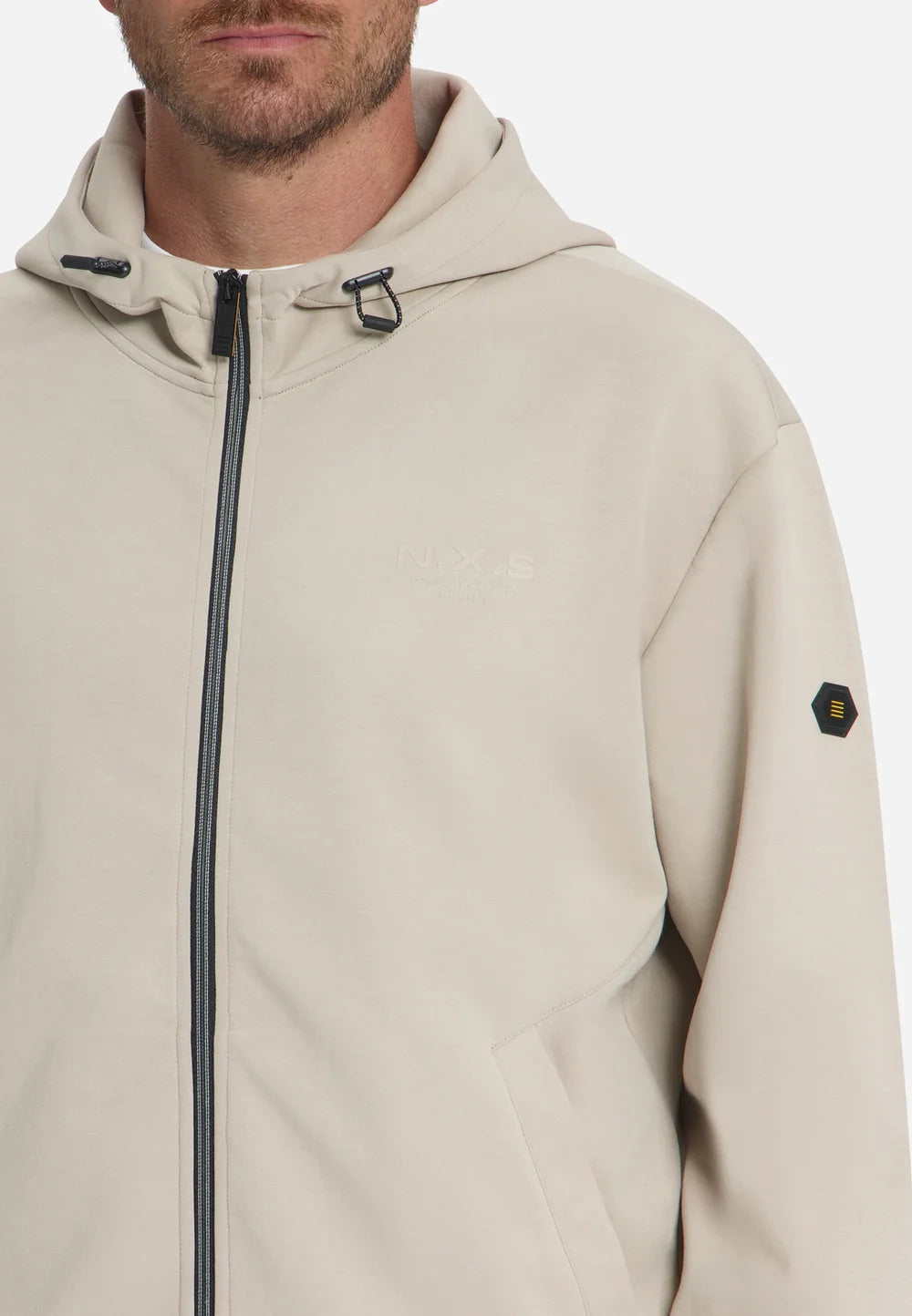 Sudadera Capucha Cremallera | Cement — No Excess