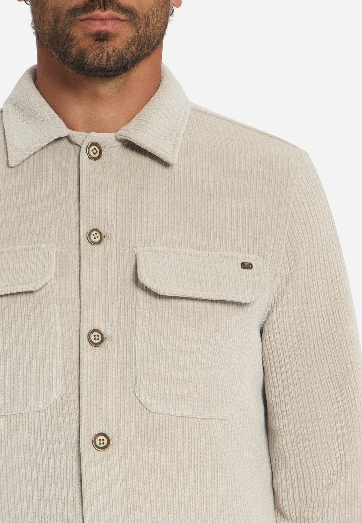 NXS Sobrecamisa Cord Stretch Regular Fit No Excess Cement