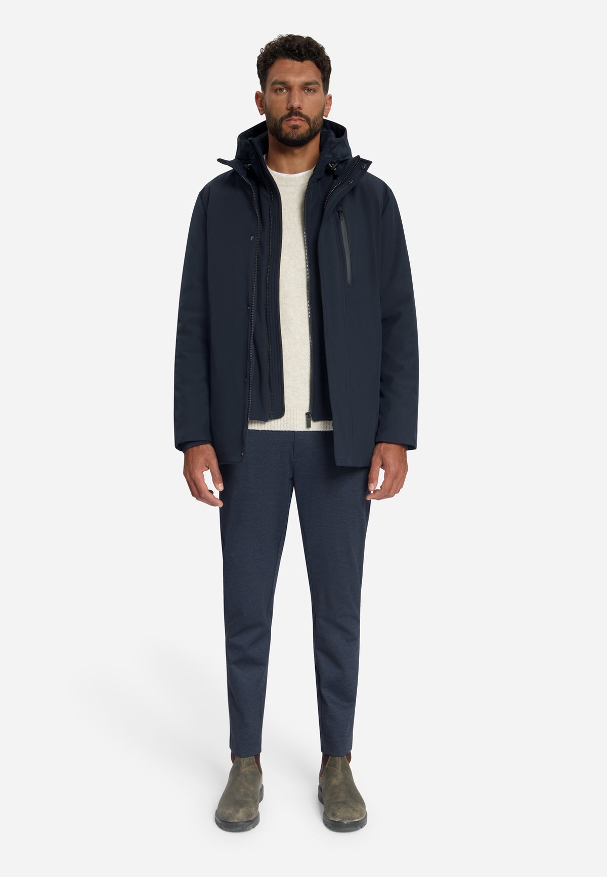 NXS Pantalon Chino Jersey No Excess Dark Night
