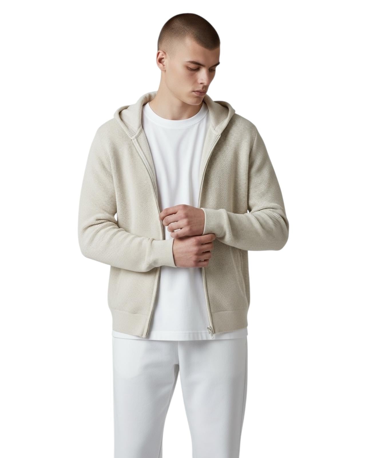 Indicode Jeans Cardigan con Capucha Ingeorjes Kit