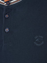 Load image into Gallery viewer, Polo Manga Corta  y Cuello Mao Indicode Jeans Inmichalis Navy
