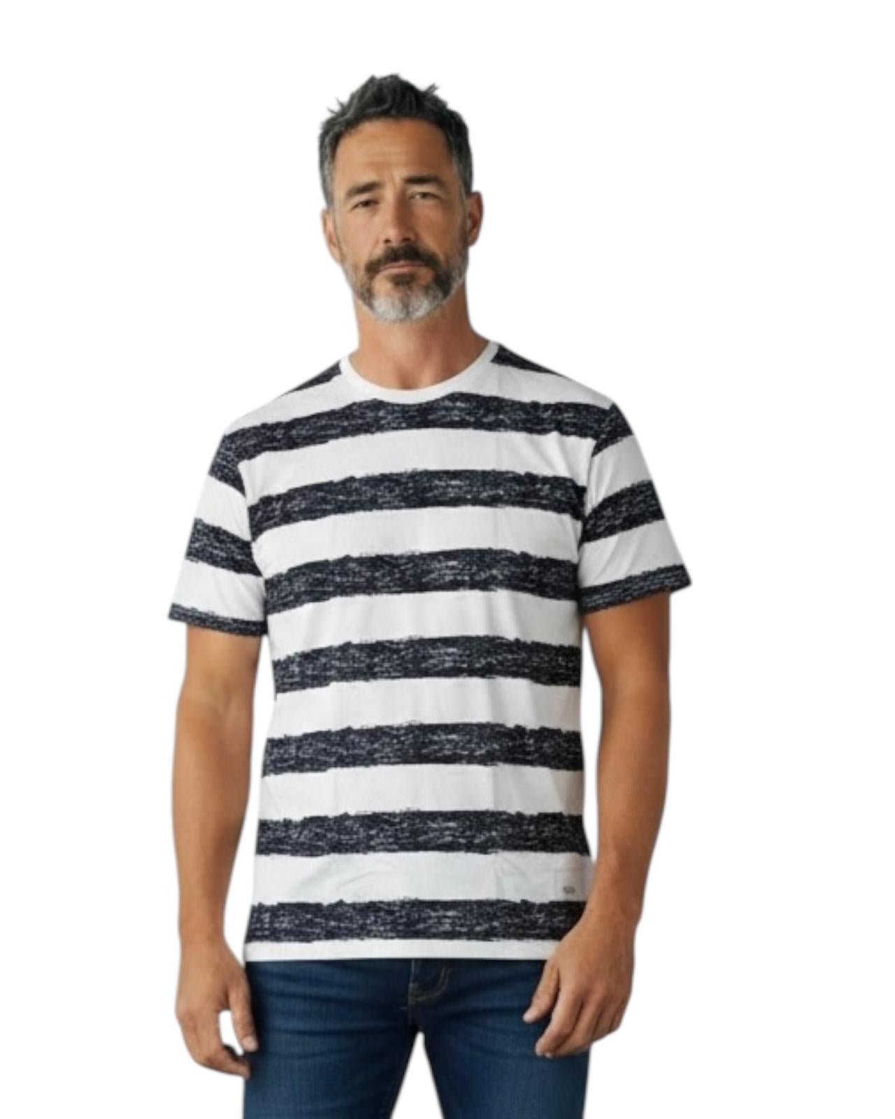 Indicode Jeans Camiseta Cuello Redondo Inpint Sky Captain