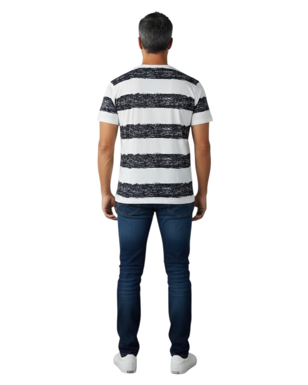Indicode Jeans Camiseta Cuello Redondo Inpint Sky Captain