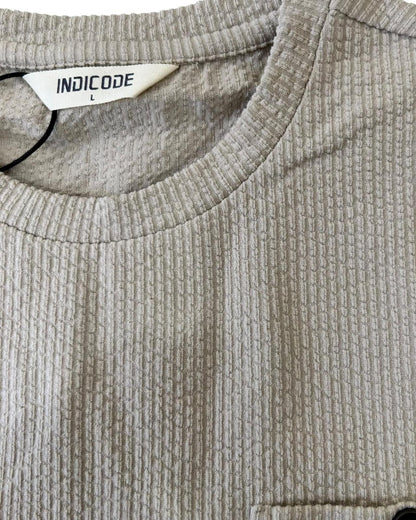 Indicode Jeans Camiseta Cuello Redondo Innova Simply Taupe