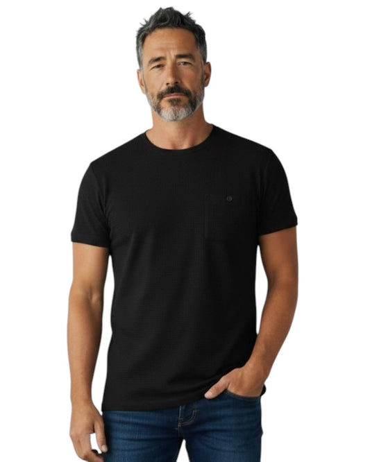 Indicode Jeans Camiseta Cuello Redondo Innova Jet Black