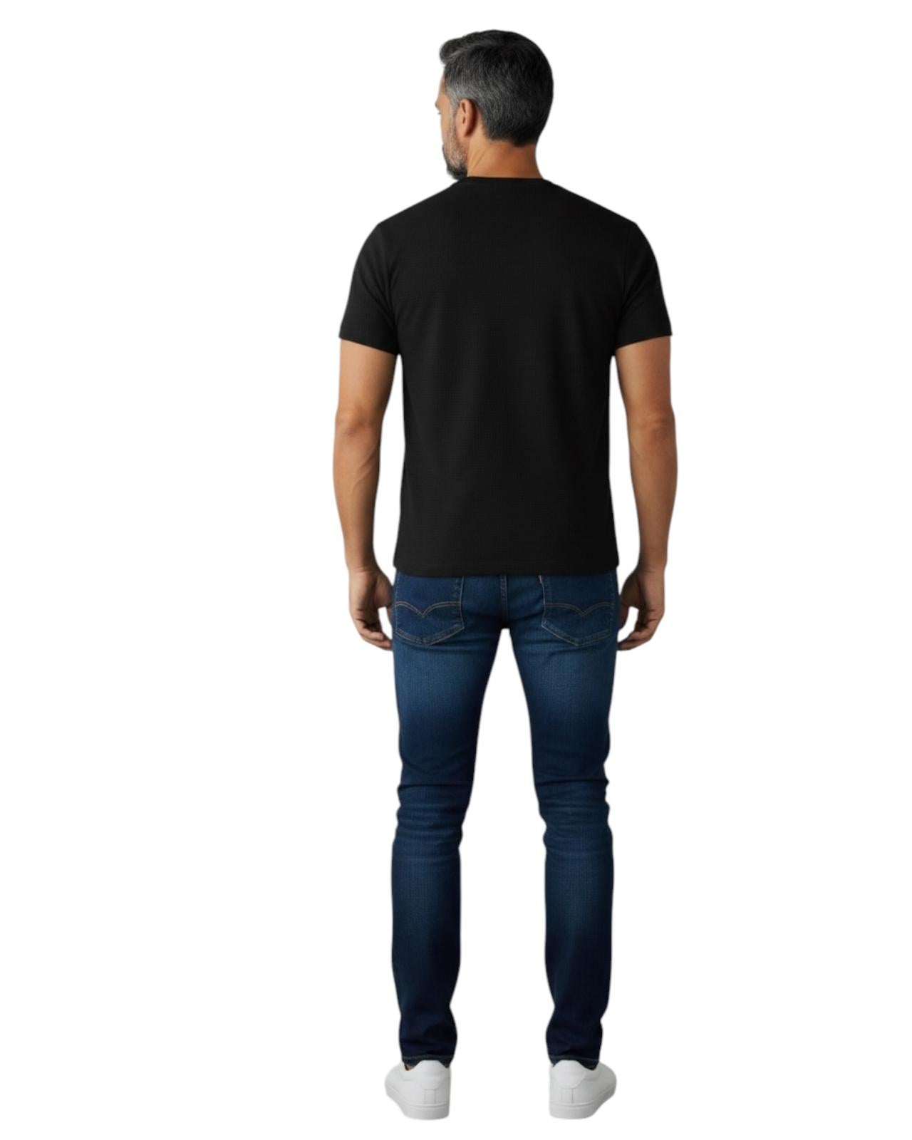 Indicode Jeans Camiseta Cuello Redondo Innova Jet Black