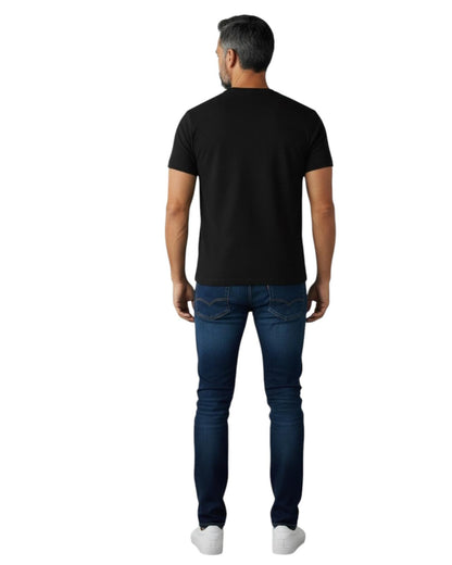Indicode Jeans Camiseta Cuello Redondo Innova Jet Black