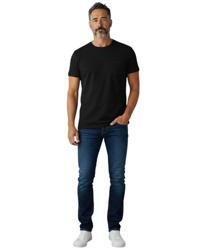 Indicode Jeans Camiseta Cuello Redondo Innova Jet Black