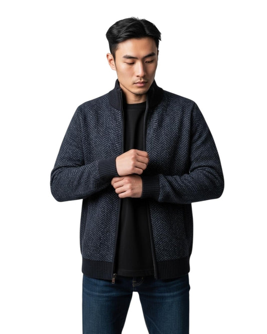 Indicode Jeans Cardigan Con Cremallera Infrancois Sky Captain