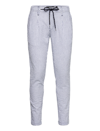 Indicode Jeans Pantalon Chino a Rayas Inalico Navy