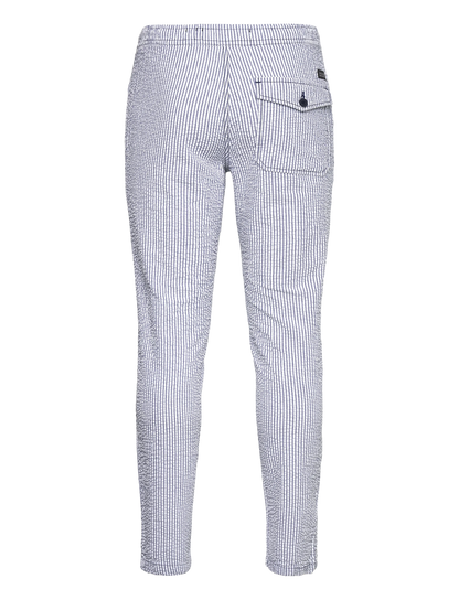 Indicode Jeans Pantalon Chino a Rayas Inalico Navy