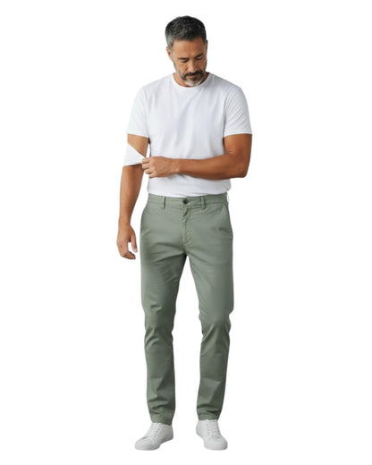 Indicode Jeans Pantalon Chino Elastico Inspring Sea Spray