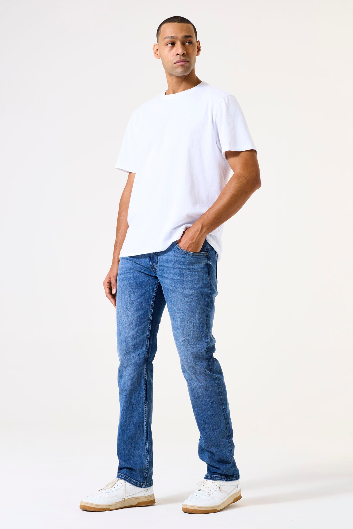 Garcia Jeans Pantalon Vaquero Straight Sostenible Russo Medium Used