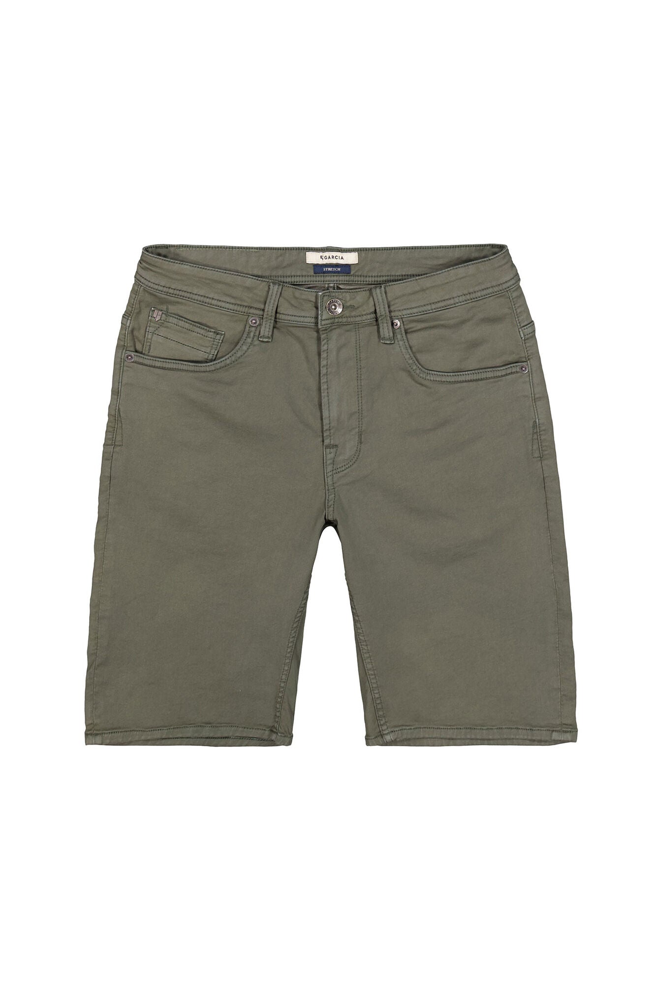 Garcia Jeans Bermuda Regular Elastica Russo Sage Green