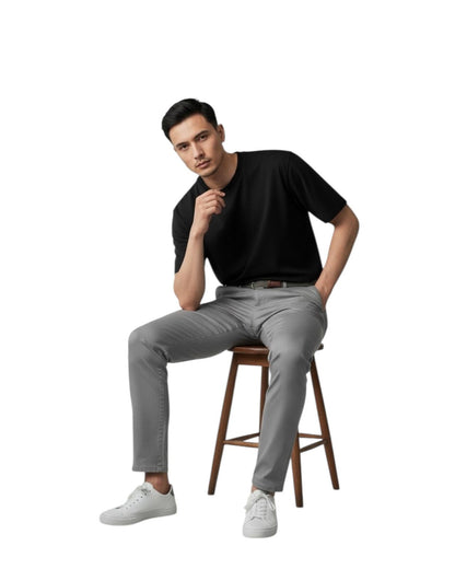 Indicode Jeans Pantalon Chino Elastico Inaustino Lt Grey