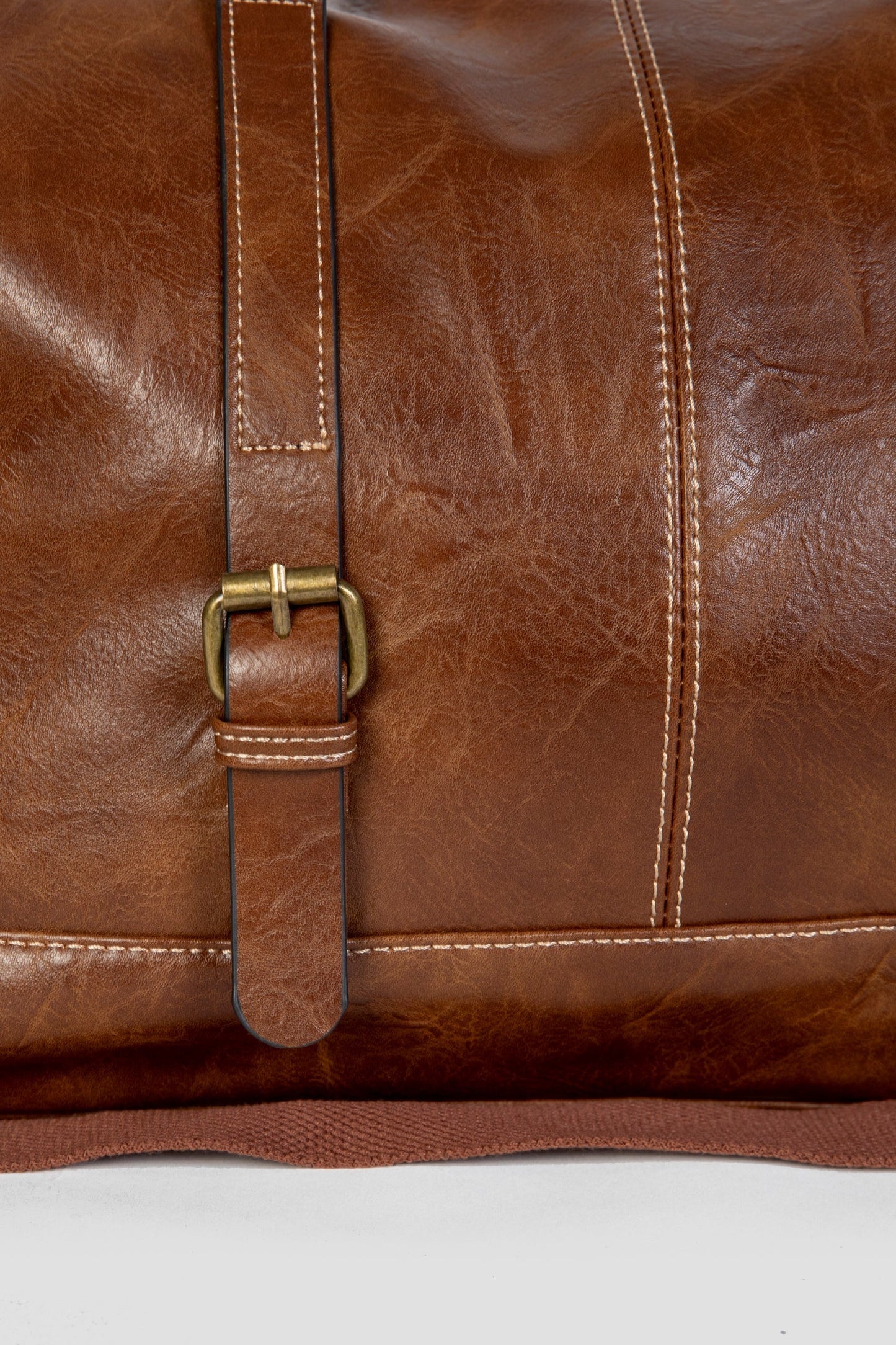 Bolsa de Viaje ALV Efecto Piel Marron