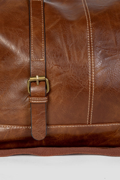 Bolsa de Viaje ALV Efecto Piel Marron