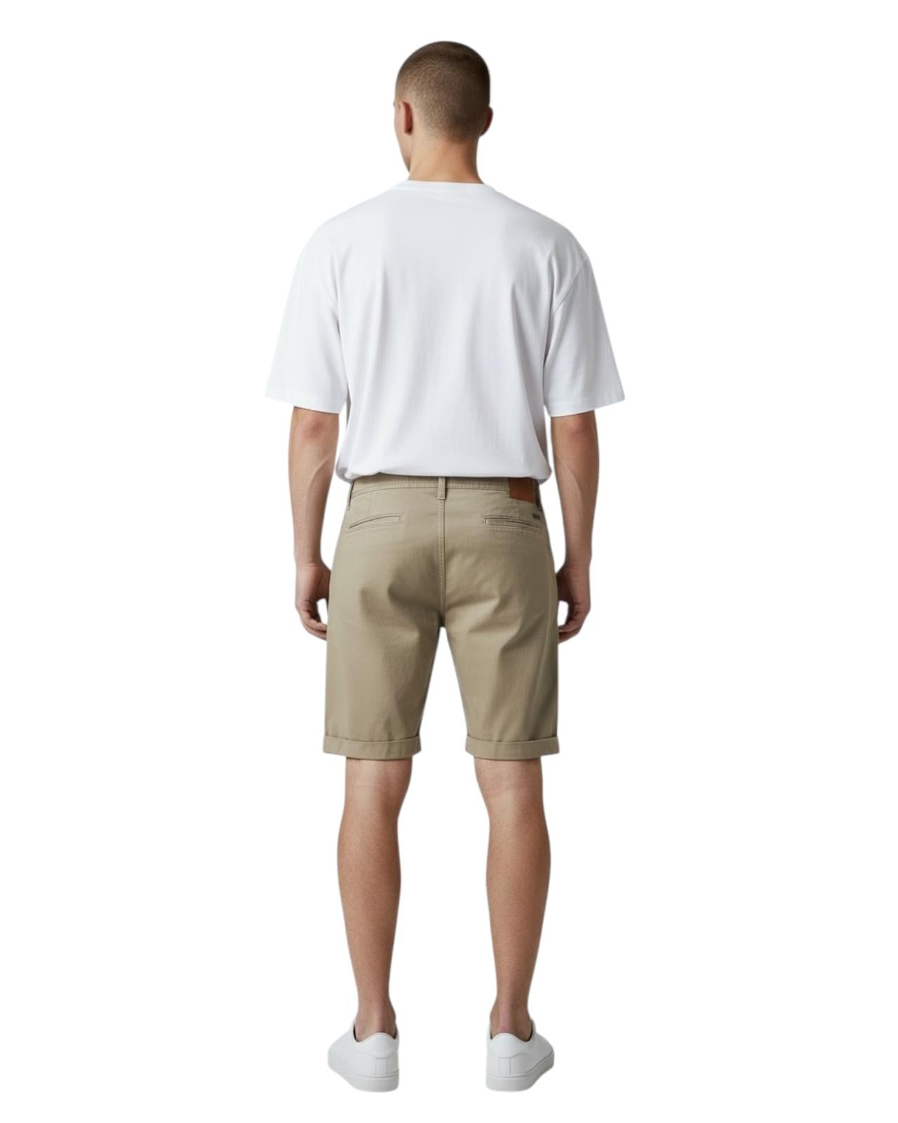 Indicode Jeans Bermuda Elastica Inbouillon Stone
