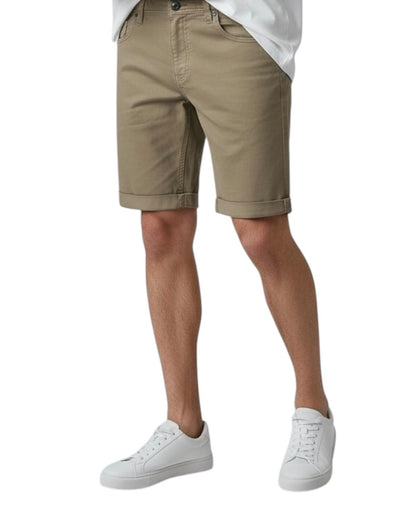 Indicode Jeans Bermuda Elastica Inbouillon Stone