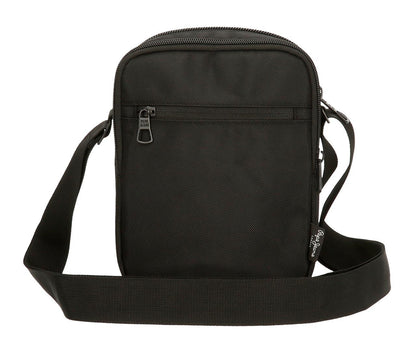 Bandolera Pepe Jeans Bromley Doble Bolsillo Negra