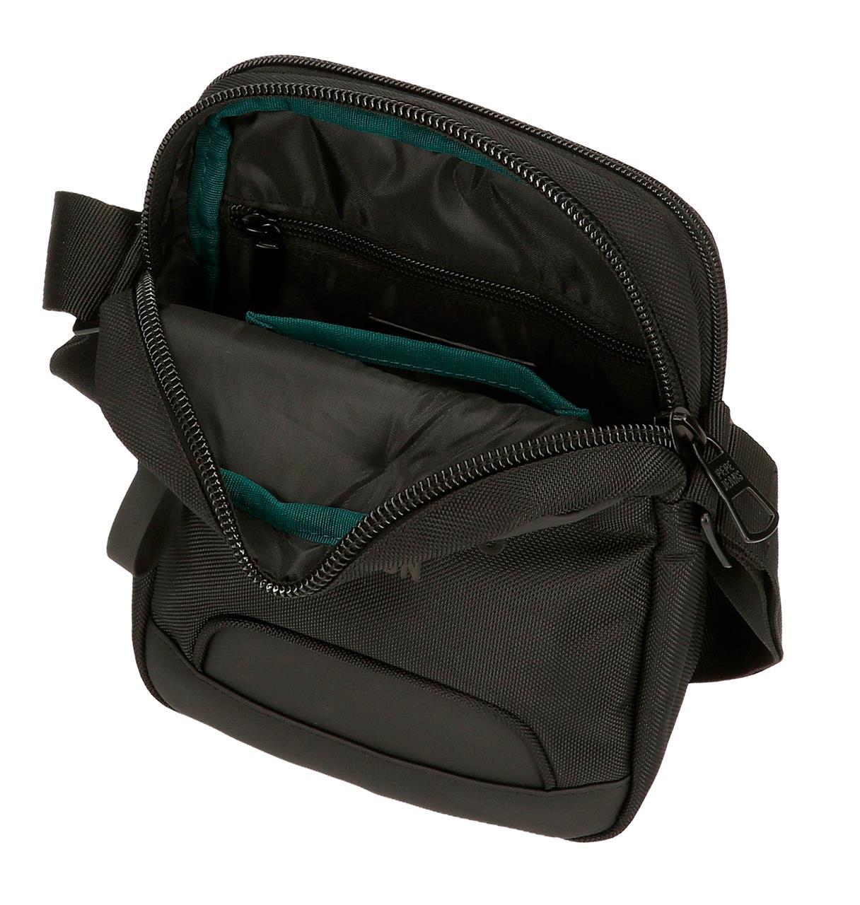 Bandolera Pepe Jeans Bromley Doble Bolsillo Negra