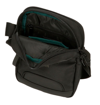 Bandolera Pepe Jeans Bromley Doble Bolsillo Negra