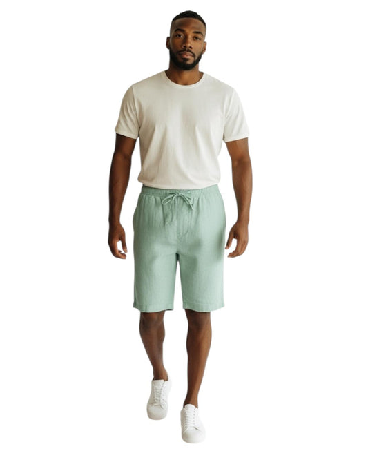 Indicode Jeans Bermuda de Lino Incordy Quiet Wave