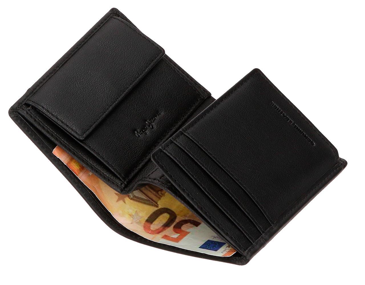 Billetero Vertical Con Monedero Pepe Jeans Negro