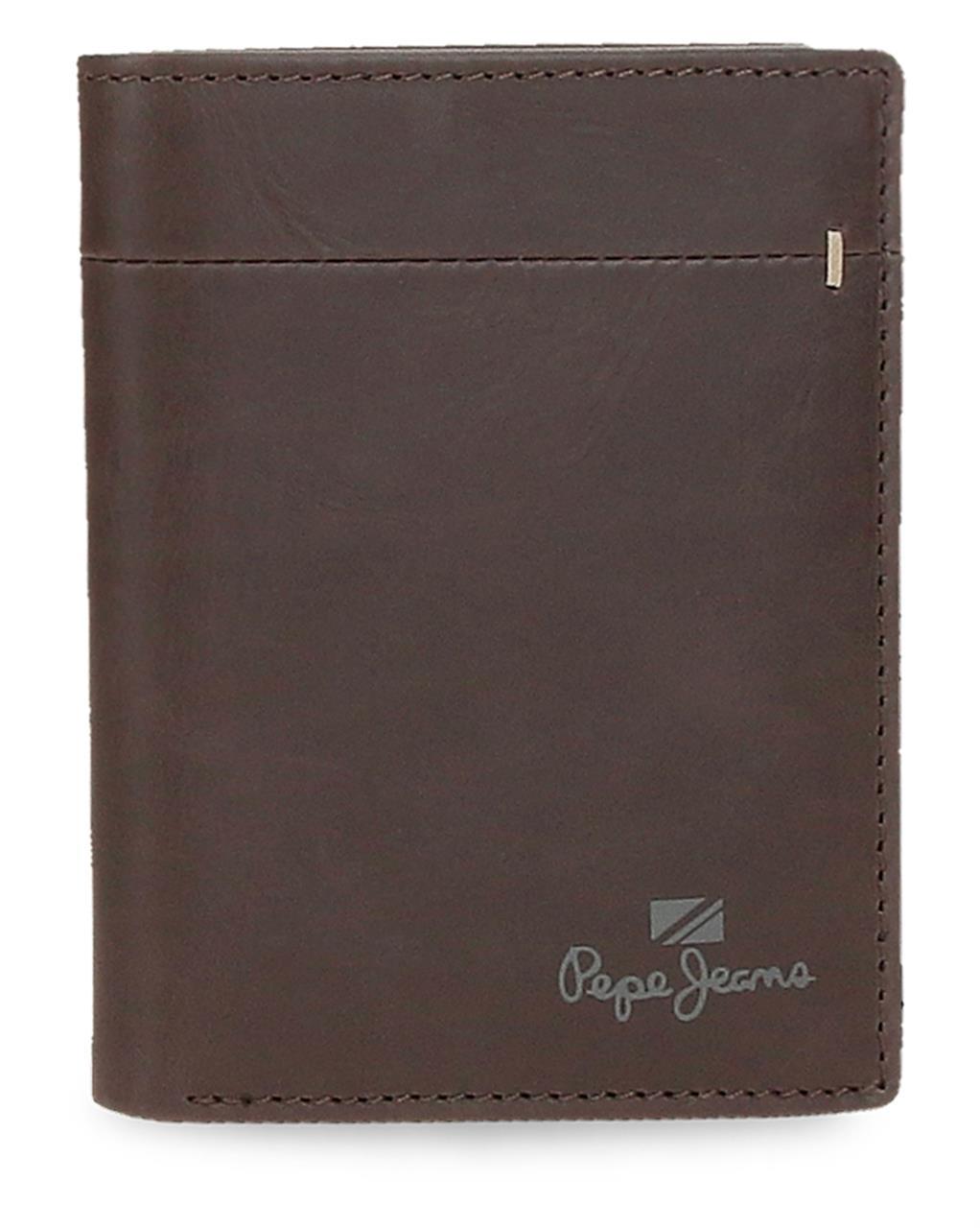 Billetero Vertical Con Monedero Pepe Jeans Marron