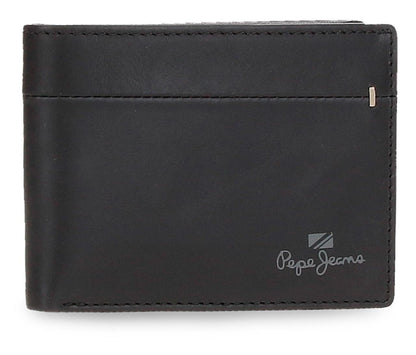 Billetero Horizontal Con Monedero Pepe Jeans Negro