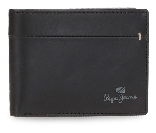 Billetero Horizontal Con Monedero Pepe Jeans Negro
