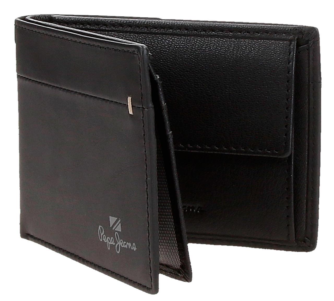 Billetero Horizontal Con Monedero Pepe Jeans Negro