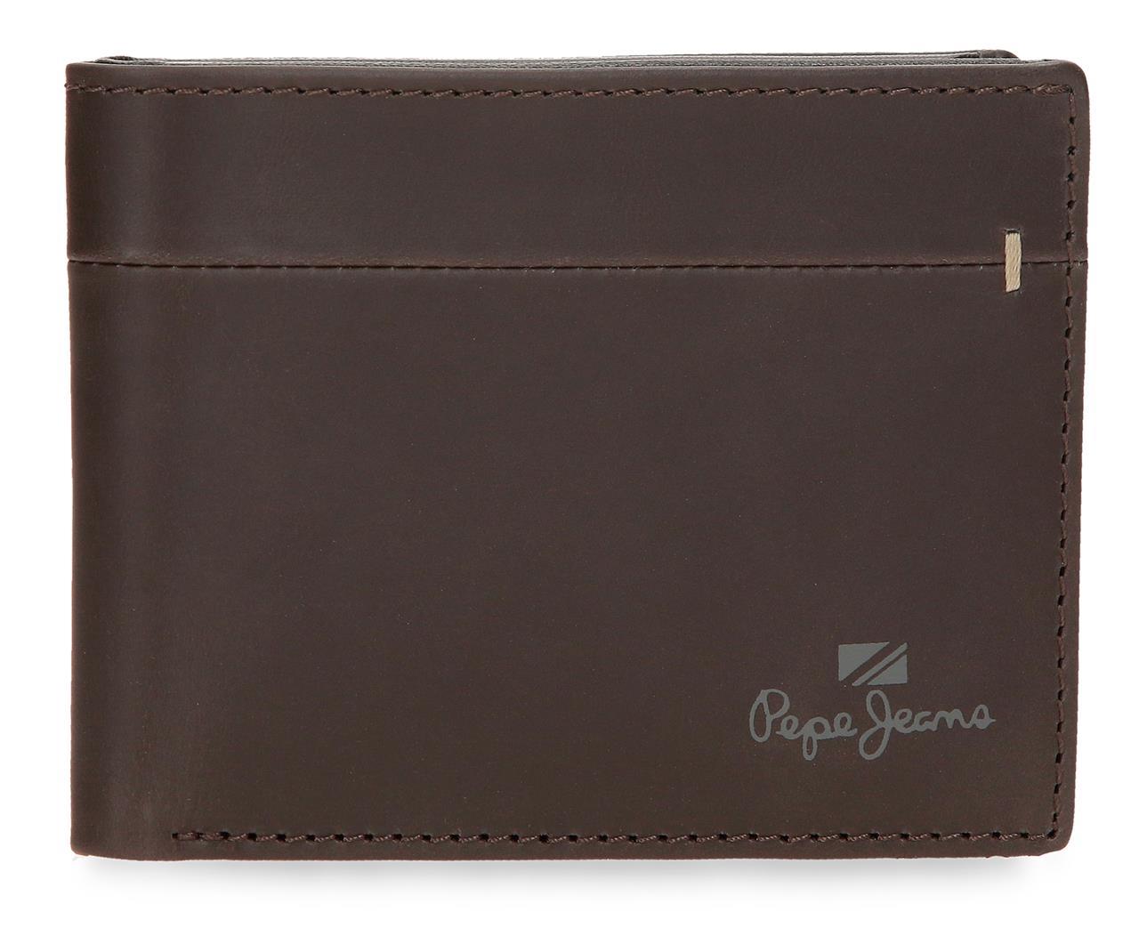Billetero Horizontal Con Monedero Pepe Jeans Marron