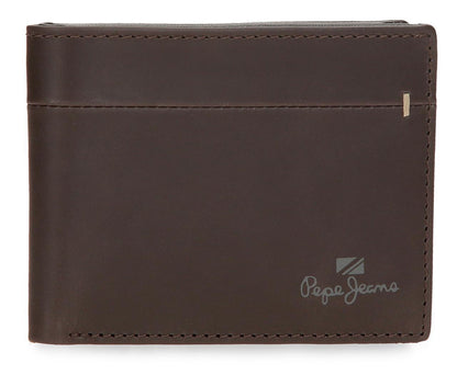 Billetero Horizontal Con Monedero Pepe Jeans Marron