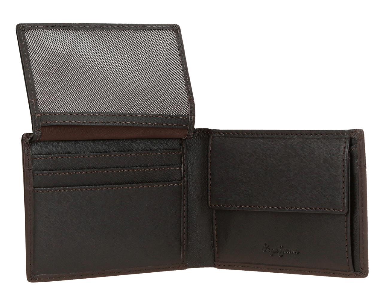 Billetero Horizontal Con Monedero Pepe Jeans Marron