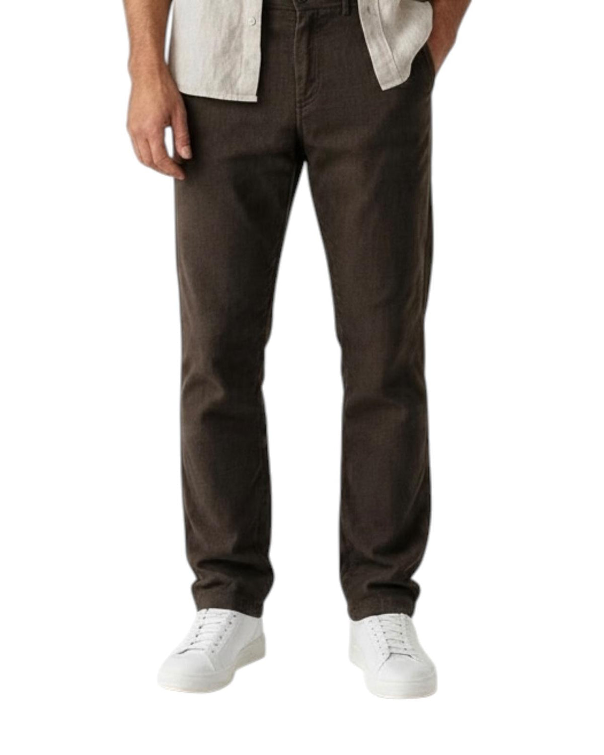 Carlos Córdoba Pantalón chino Alpes Regular Fit Brown