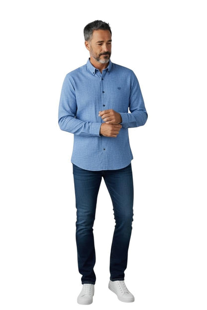 Dario Beltran Camisa Manga Larga Alias Blue