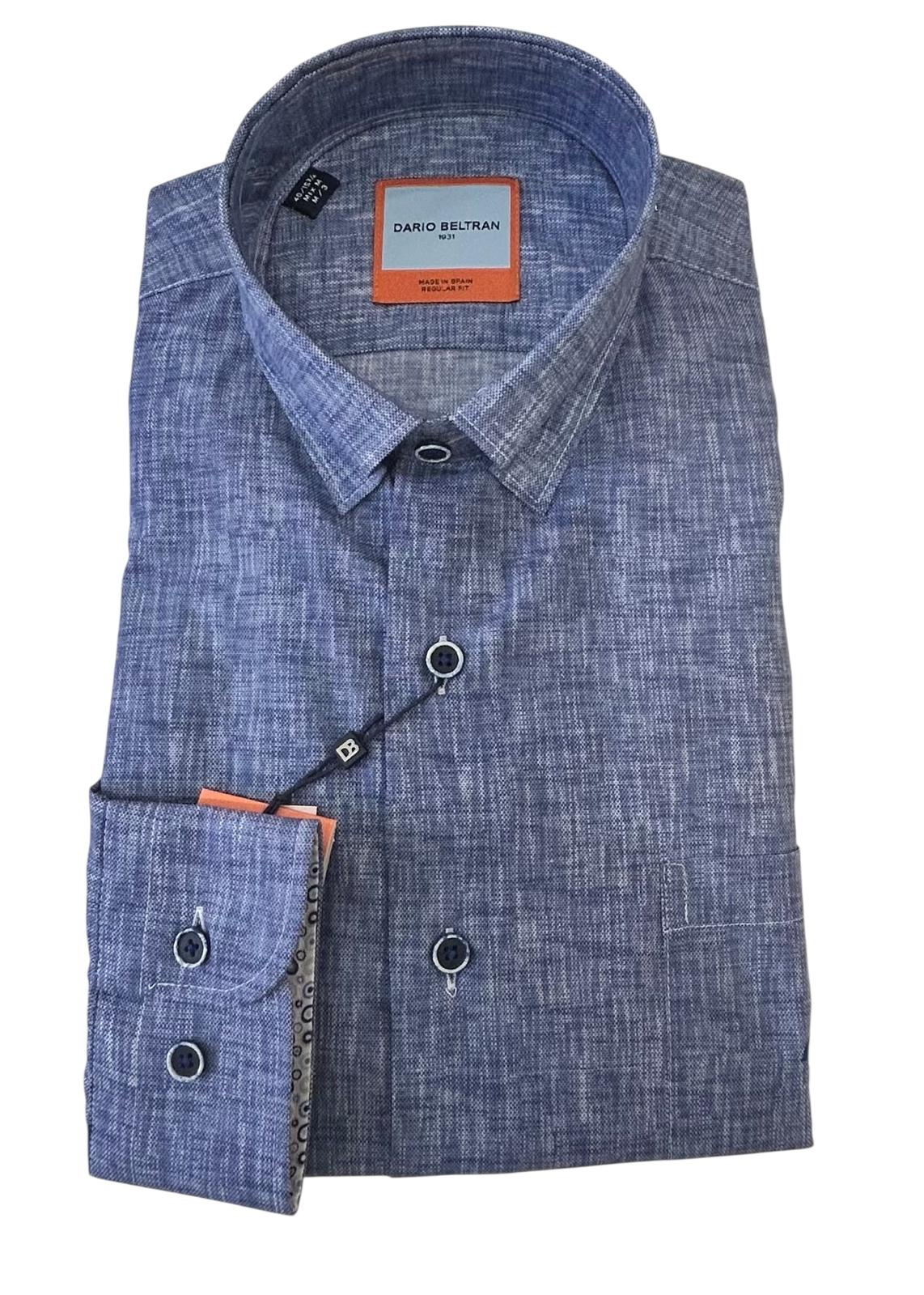 Dario Beltran Camisa Manga Larga Alias Blue