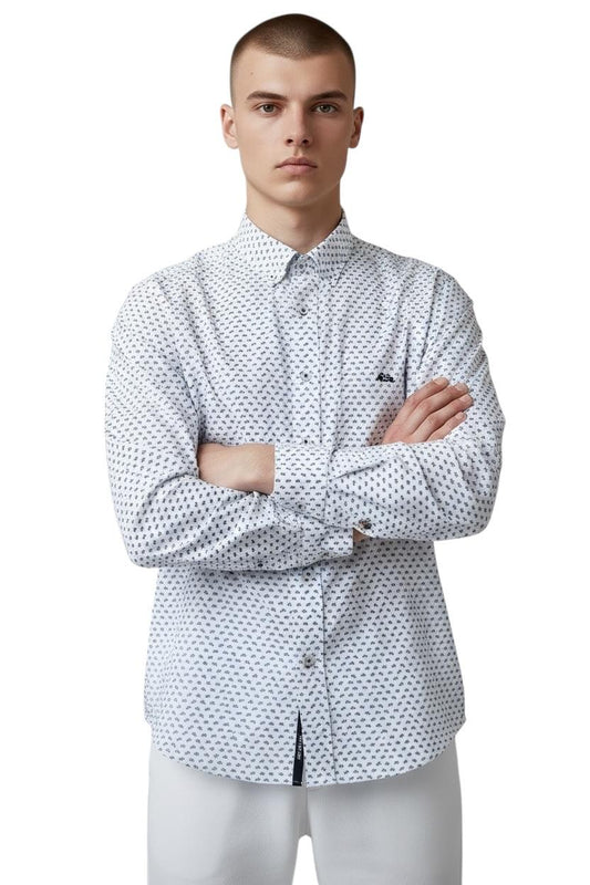 Dario Beltran Camisa Manga Larga Astuto Blanca