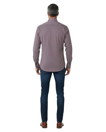 Dario Beltran Camisa Manga Larga Slim Fit Dulzor Malva