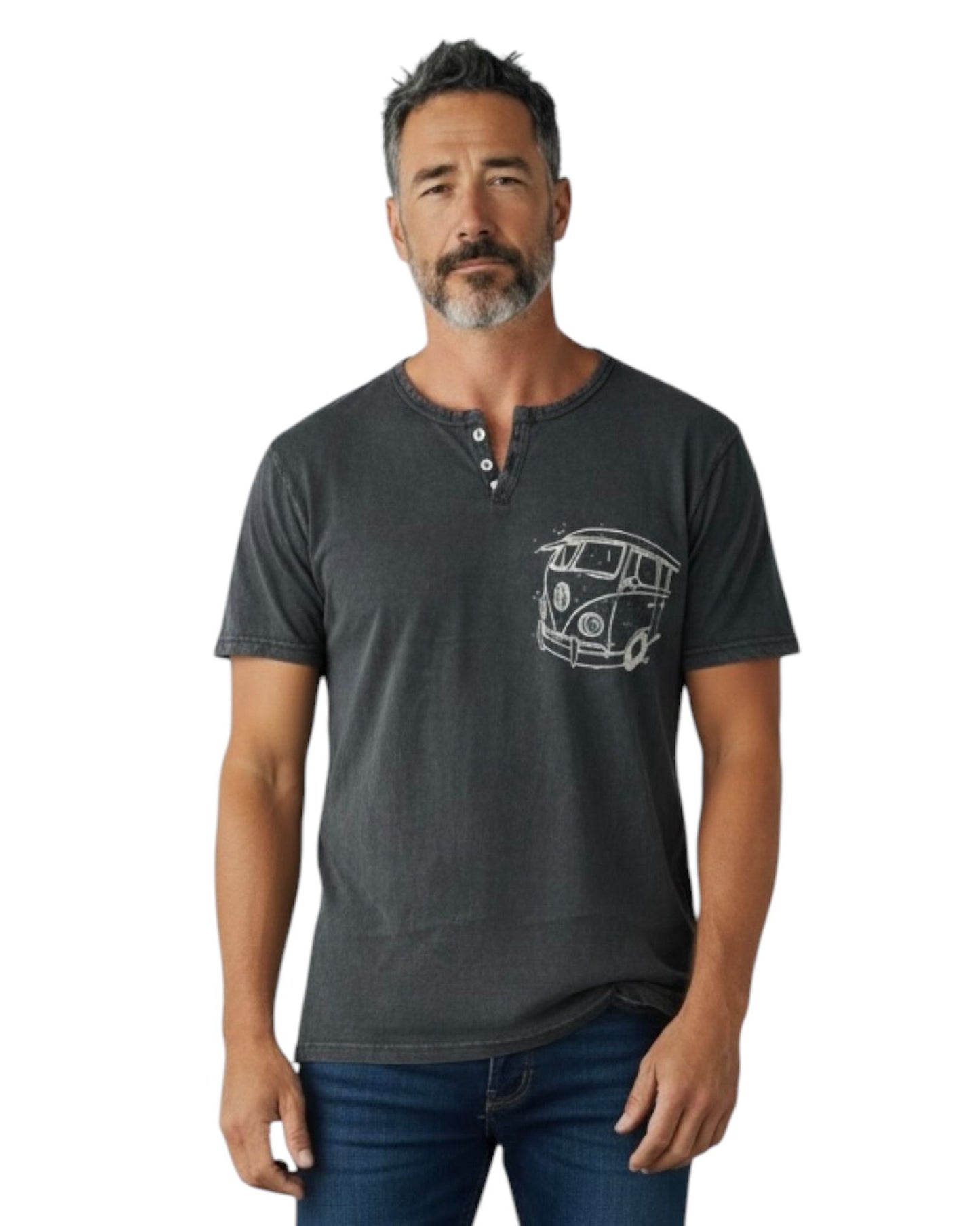 Camiseta Manga Corta Finestreta Retrovisor Marengo