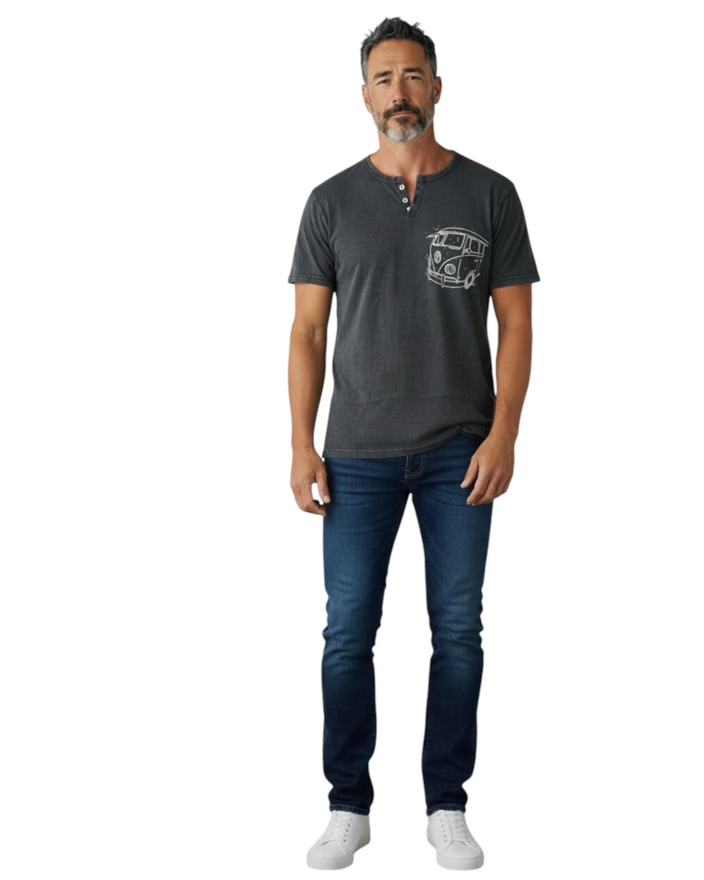 Camiseta Manga Corta Finestreta Retrovisor Marengo