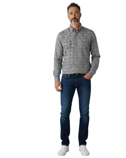 Dario Beltran Camisa Manga Larga Chopo Negra