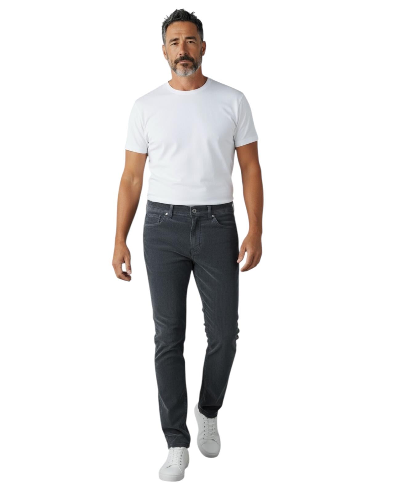 CC Pantalon Pana Estructurada Carlos Cordoba Colorado Gris