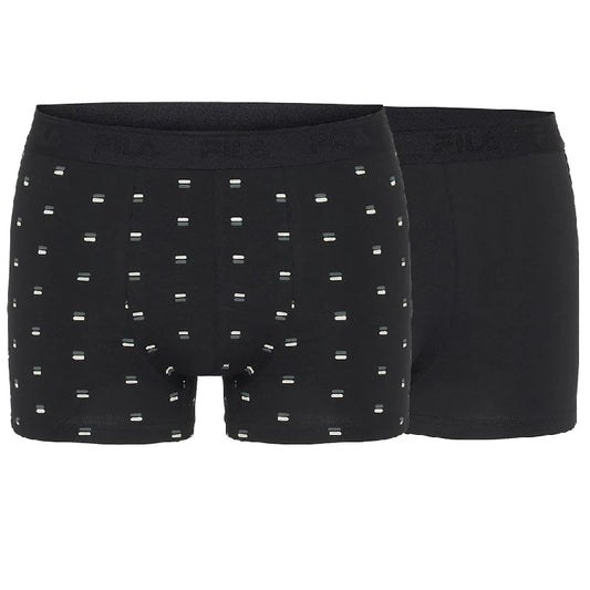 Fila Pack Boxers Elasticos Negros 2 uds.